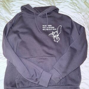 Disney Gray Crew Neck Sweaters with Graphic Designs